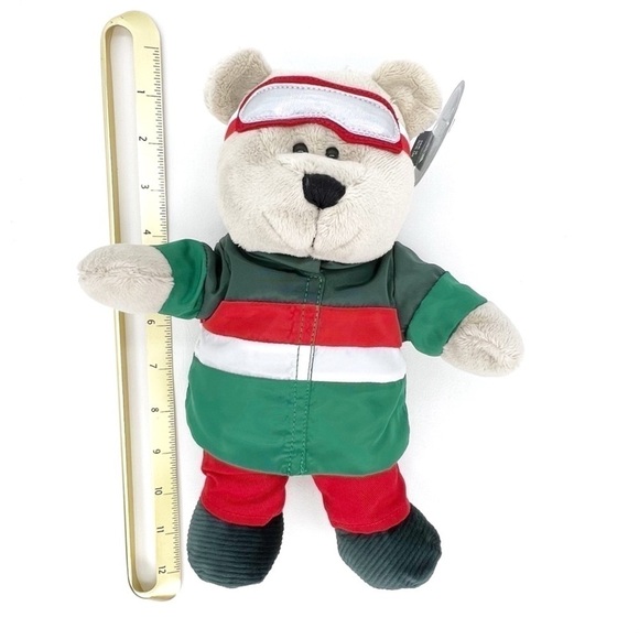 Starbucks Bearista Bear 2019 Ski Stuffy Stuffed Teddy Bear Skier Skiing New NWT - Picture 3 of 6